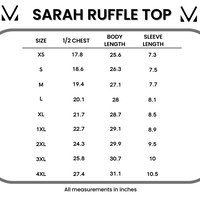 IN STOCK Sarah Ruffle Short Sleeve - Mocha | Women's Top FINAL SALE