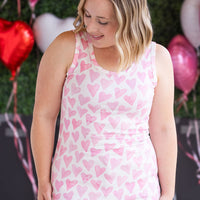 IN STOCK Ava Tank - Blushing Pink Hearts