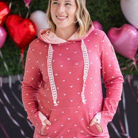 IN STOCK Hailey Pullover Hoodie -Sweetheart Red