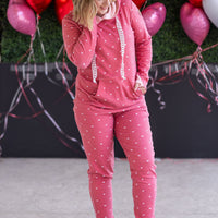 IN STOCK Hailey Pullover Hoodie -Sweetheart Red