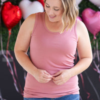 IN STOCK Ava Tank - Rose