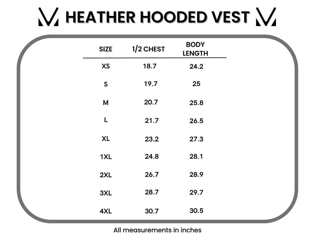 IN STOCK Heather Geometric Hooded Vest - Rust