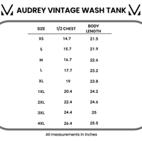 IN STOCK Audrey Vintage Wash Tank - Blue
