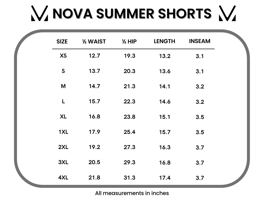 IN STOCK Nova Summer Shorts - Aqua Palm