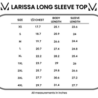 IN STOCK Larissa Long Sleeve - Neutral Leaves