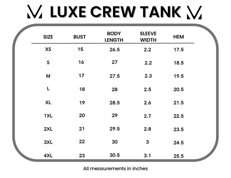IN STOCK Luxe Crew Tank - Denim FINAL SALE