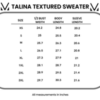 IN STOCK Talina Textured Sweater - Rose