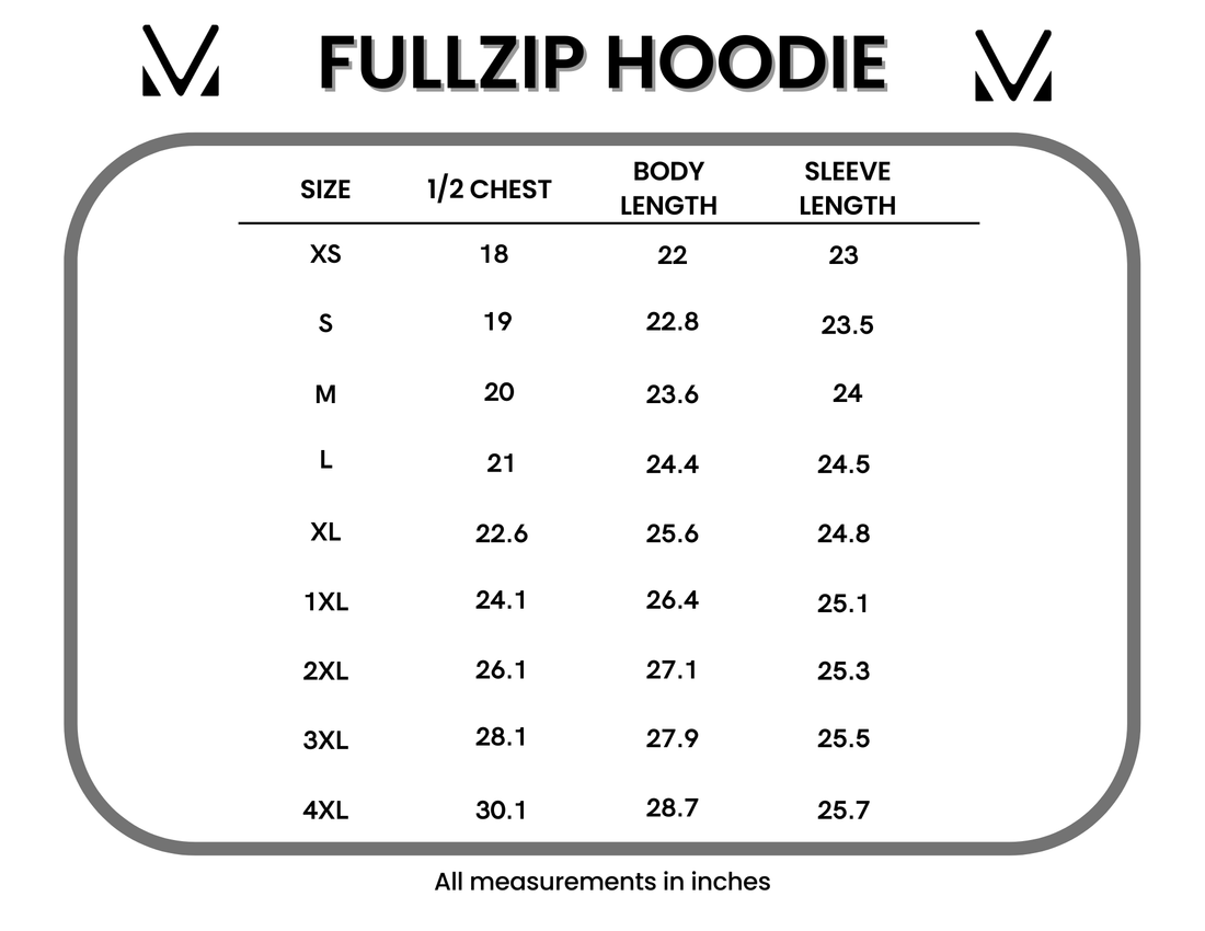 IN STOCK Fullzip Hoodie - Striped Red, White, and Micro Blue Stars