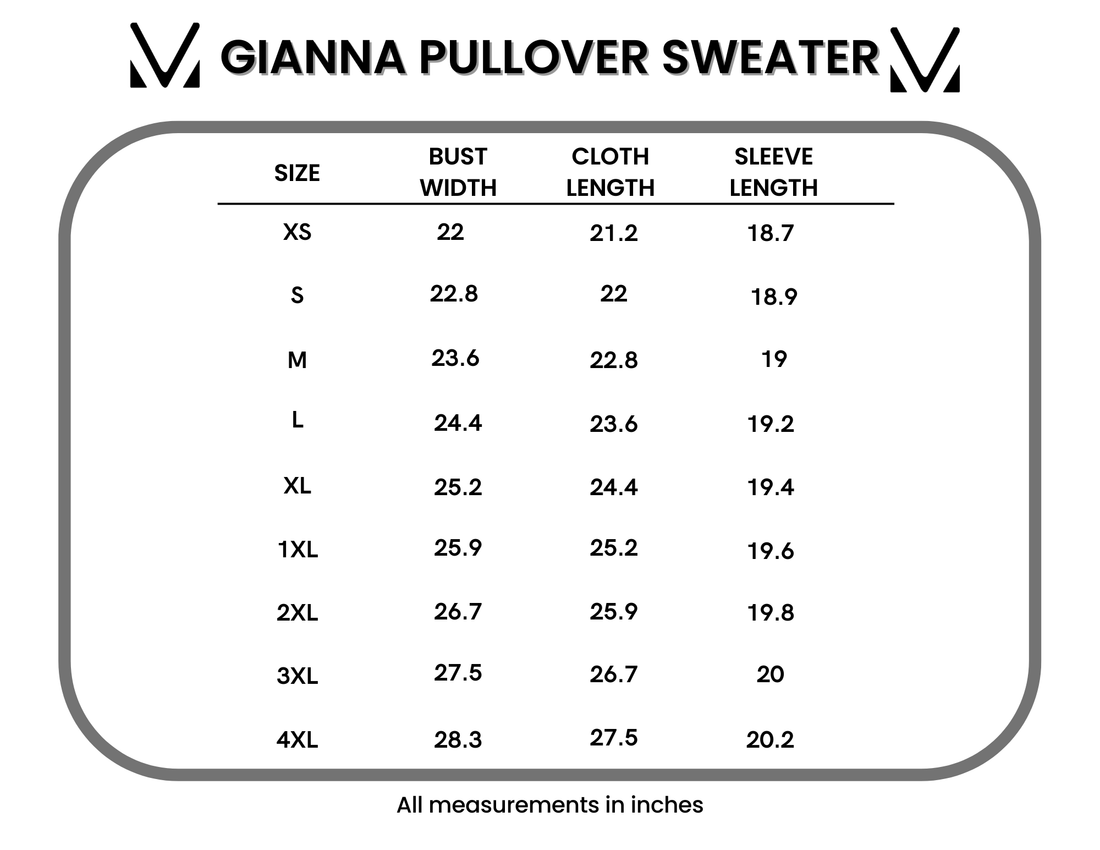 IN STOCK Gianna Pullover Sweater - Blue