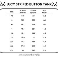 IN STOCK Lucy Striped Button Tank - Sky Blue