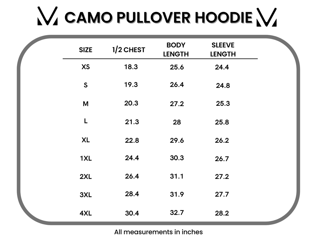 IN STOCK Camo Pullover Hoodie