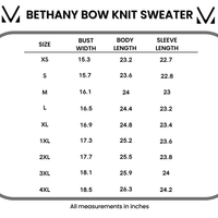 IN STOCK Bethany Bow Knit Sweater - Red