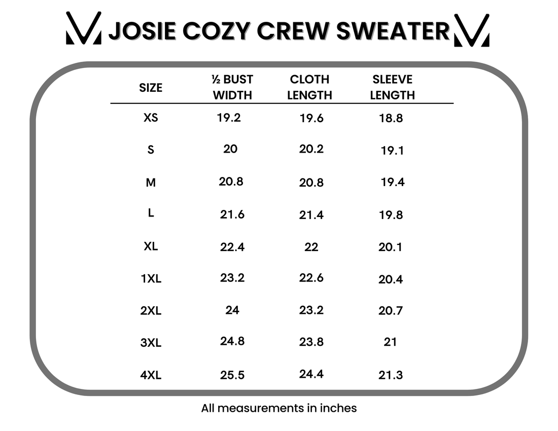 IN STOCK Josie Cozy Crew Sweater - Mocha