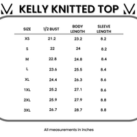 IN STOCK Kelly Knitted Top - Teal