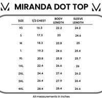 IN STOCK Miranda Dot Top - Brown