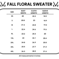 IN STOCK Fall Floral Sweater - Beige
