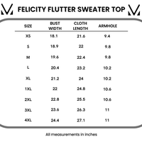 IN STOCK Felicity Flutter Sweater Top - Ivory