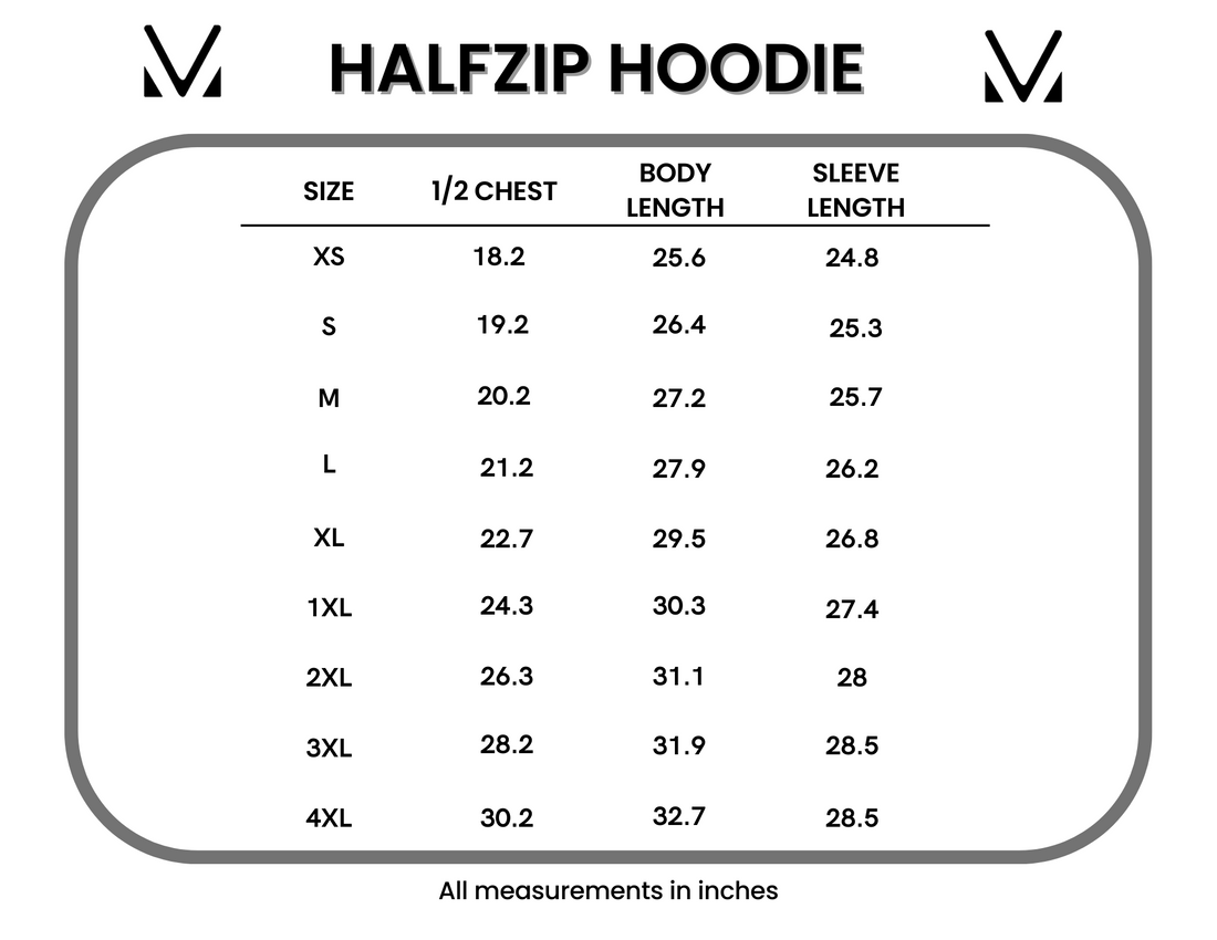 IN STOCK HalfZip Hoodie - Wildflower Meadow
