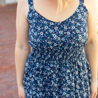 Cassidy Midi Dress - Blue Floral Mix | Summer Dress