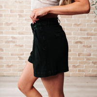 Mind Over Matter Pleated Shorts in Black