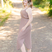 IN STOCK Reagan Ribbed Midi Dress - Mocha | Women's Dress