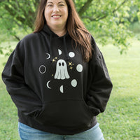 Phases of the Moon Graphic Hoodie