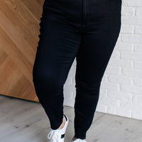 Nicole Tummy Control Skinny Jeans in Black