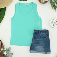 IN STOCK Noelle Tank - Turquoise