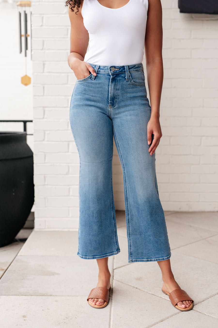 PREORDER: High Rise Wide Leg Jeans in Three Colors