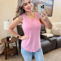 IN STOCK Alison Henley Tank - Rose