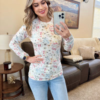 IN STOCK Blair Long Sleeve Top - Wildflower Gardens