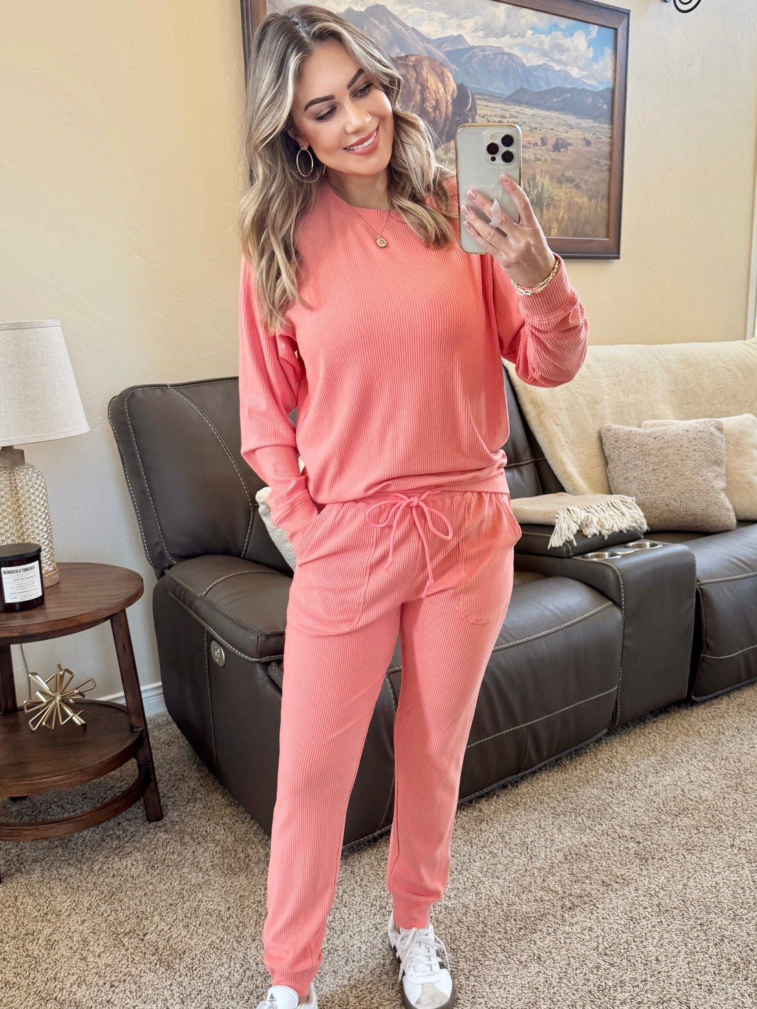 IN STOCK Corrine Joggers - Coral