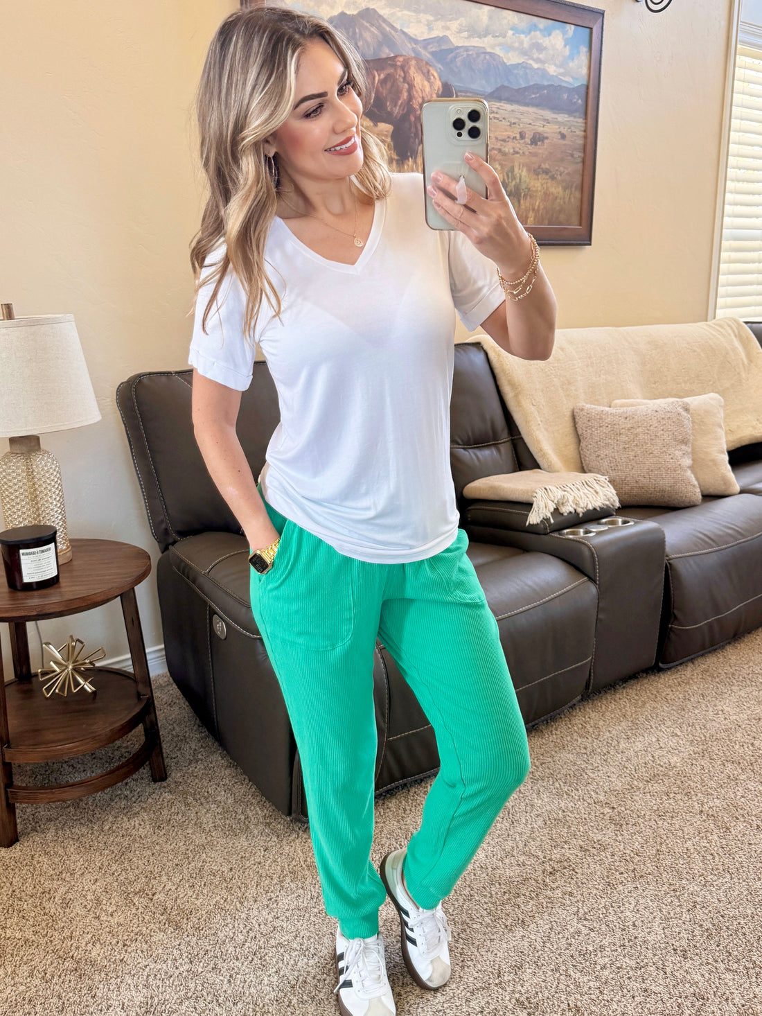 IN STOCK Corrine Joggers - Emerald