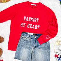 IN STOCK Corrine Embroidered Pullover Top - Patriot at Heart FINAL SALE