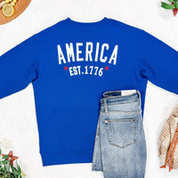 IN STOCK America Pullover - Blue FINAL SALE