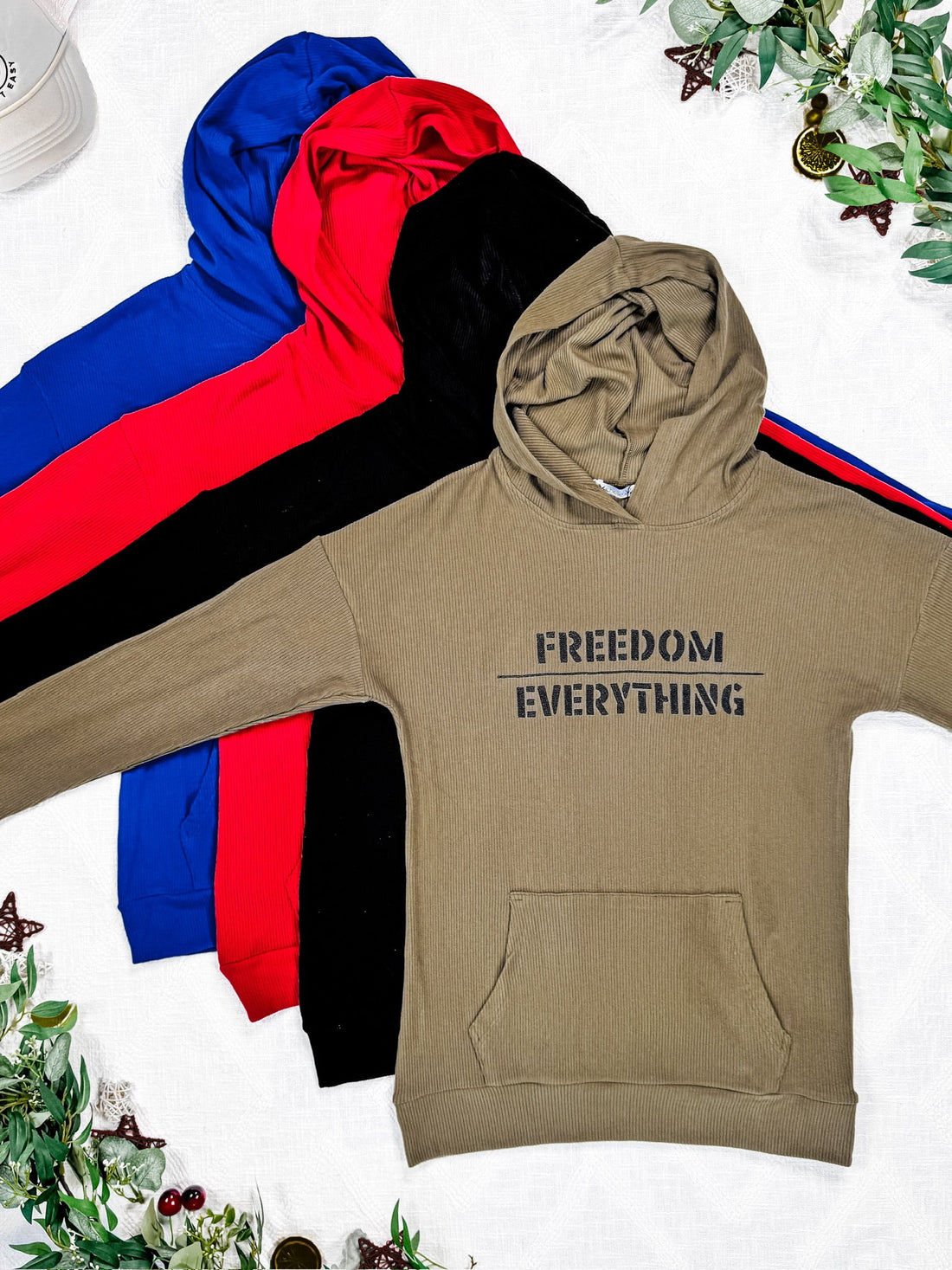 IN STOCK Corrine Embroidered Hoodie - In God We Trust