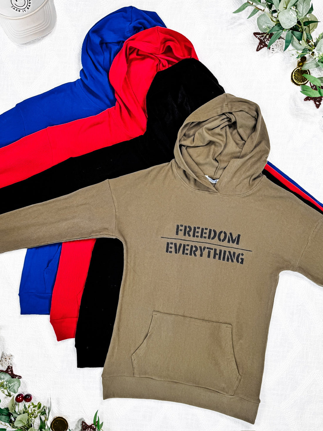 IN STOCK Corrine Embroidered Hoodie - In God We Trust