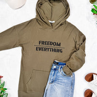IN STOCK Corrine Embroidered Hoodie - Freedom Over Everything