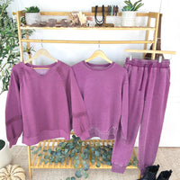 IN STOCK Vintage Wash Pullover - Purple
