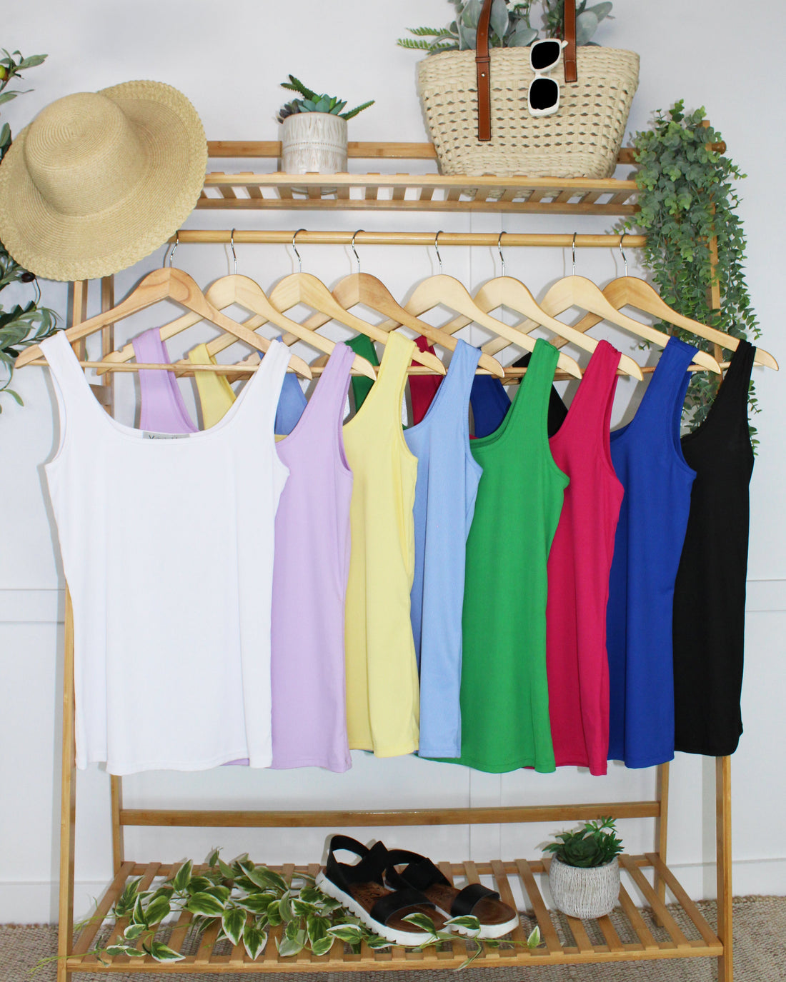 IN STOCK Rachel Ribbed Tank - White FINAL SALE