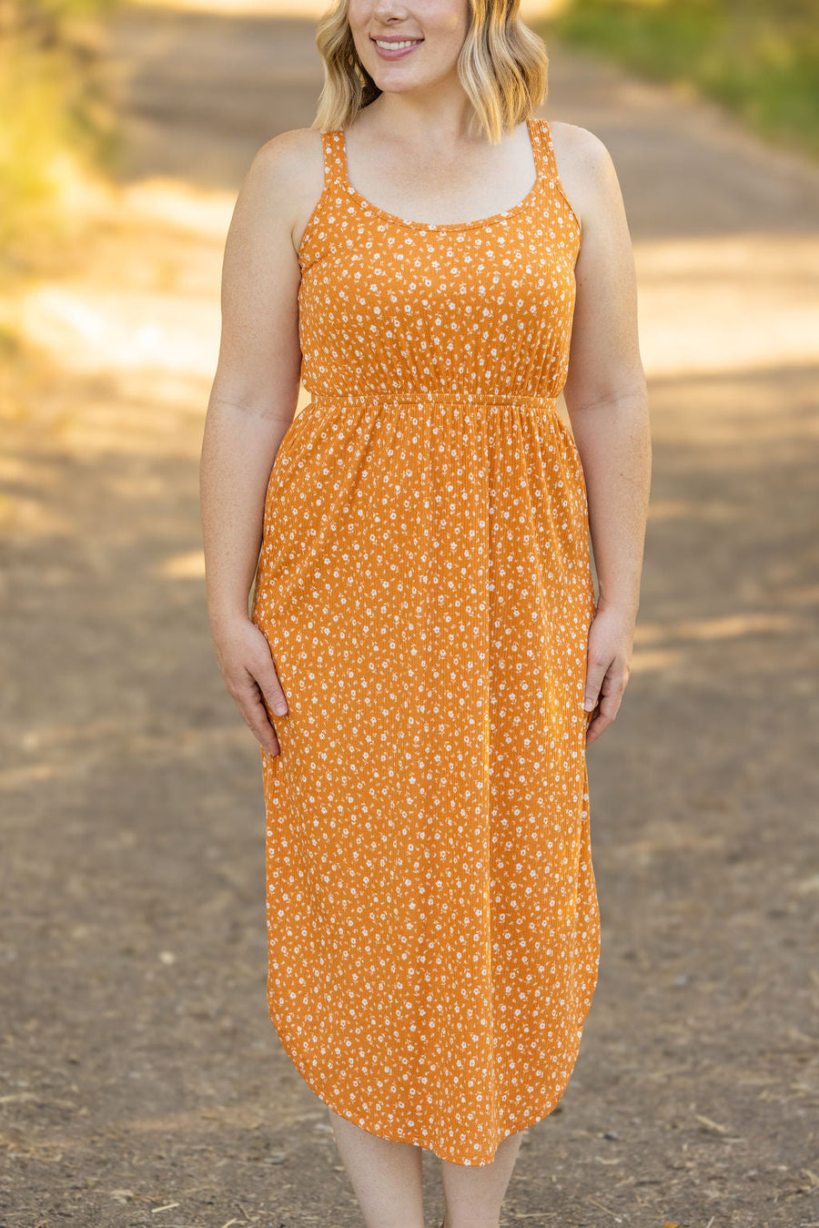 midi pumpkin womans dress