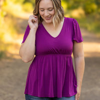 IN STOCK Emery Ruffle Top - Purple | Women's Blouse FINAL SALE