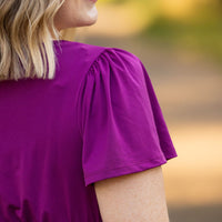 IN STOCK Emery Ruffle Top - Purple | Women's Blouse FINAL SALE