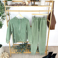 IN STOCK Vintage Wash Joggers - Olive