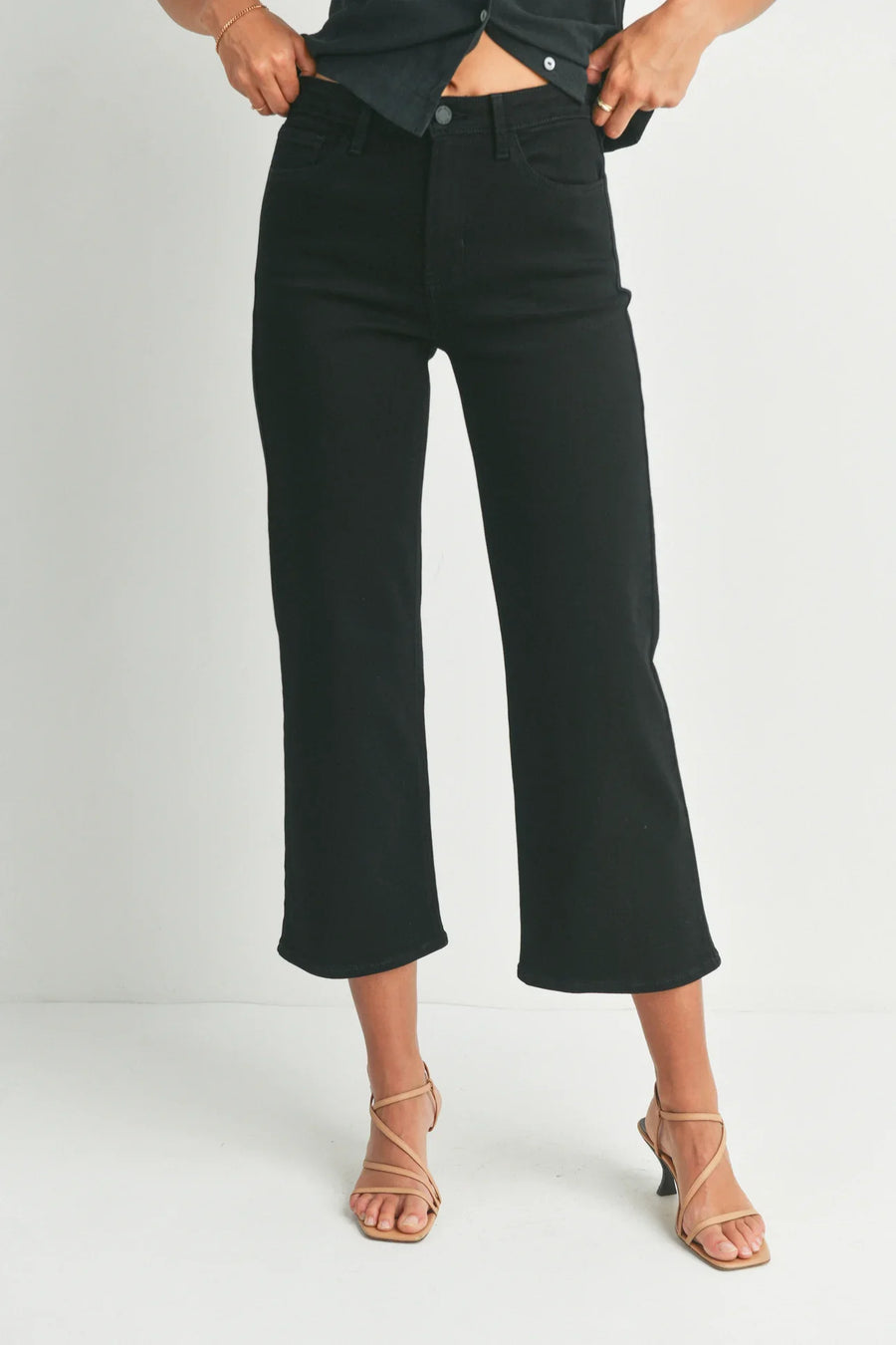 PREORDER: High Rise Wide Leg Jeans in Three Colors