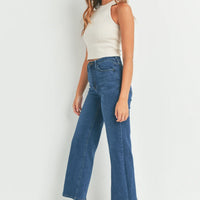 PREORDER: High Rise Wide Leg Jeans in Three Colors