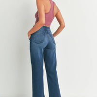 PREORDER: Patch Pocket Wide Leg Jeans in Four Colors