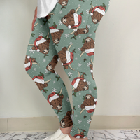 Santa Cow Leggings w/ Pockets