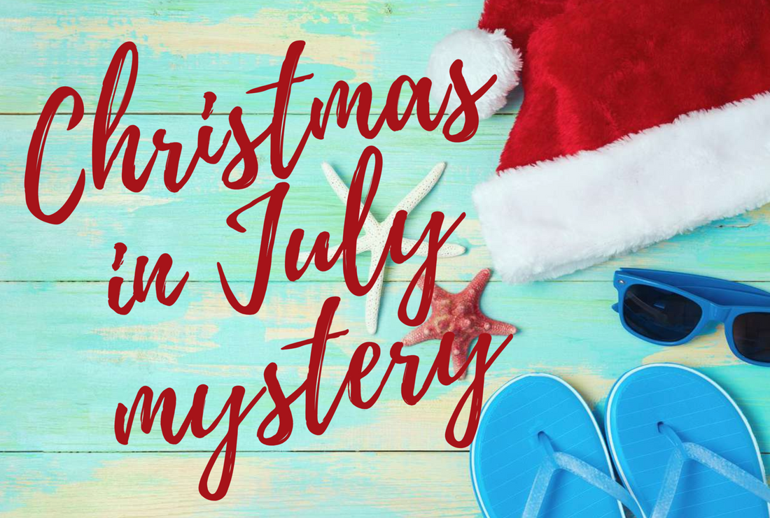 CHRISTMAS IN JULY MYSTERY GRAPHIC TEE