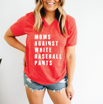 Moms Against White Baseball Pants